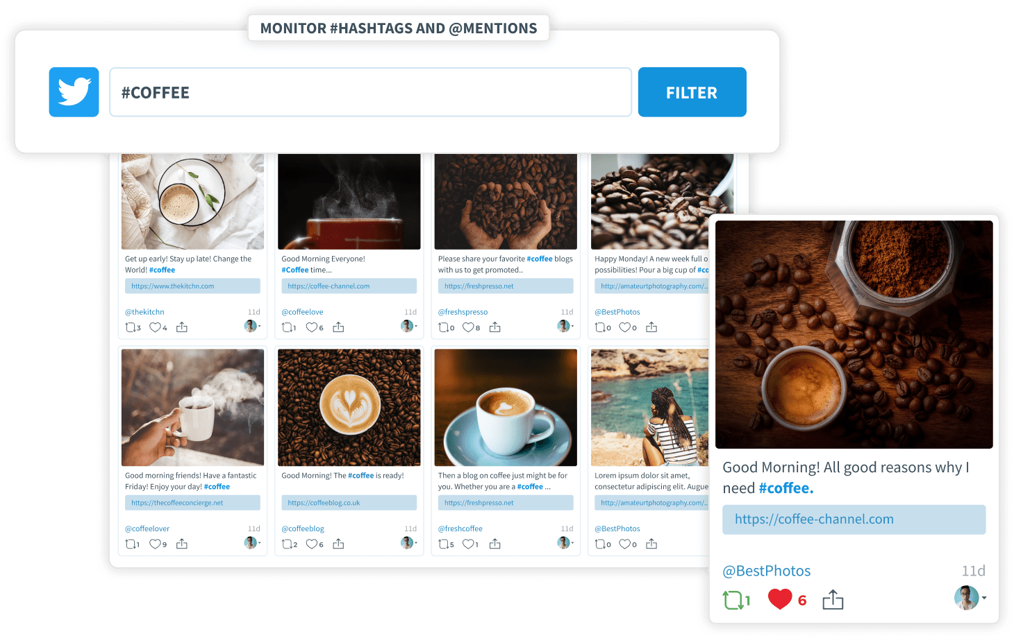 Like, comment on, and retweet social posts directly from SmarterQueue